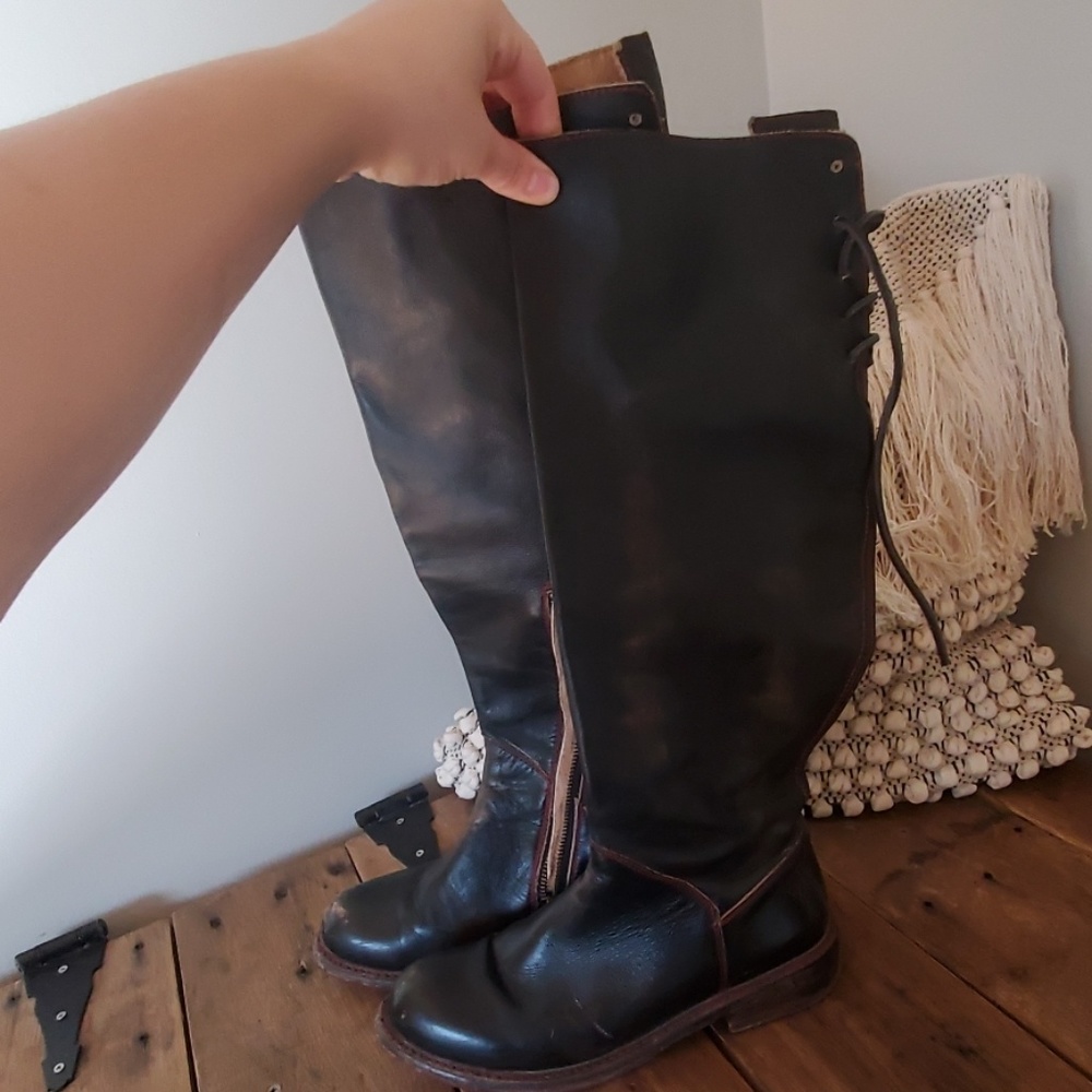 Bedstu Manchester wide calf boots